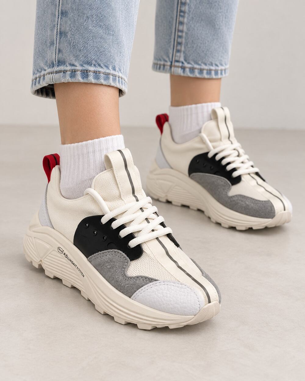 Clear weather Cloudstryk Sneakers Women’s 6.5 Men’s 5 White Gray Black NWT